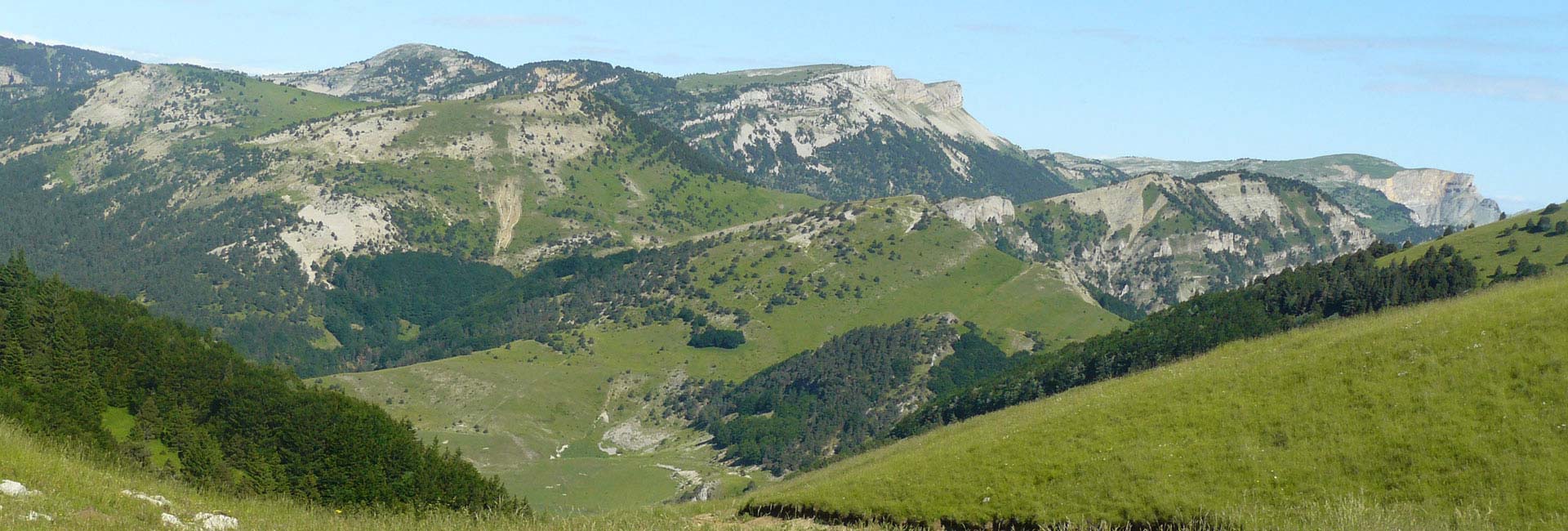 The highlands from the South to the Center